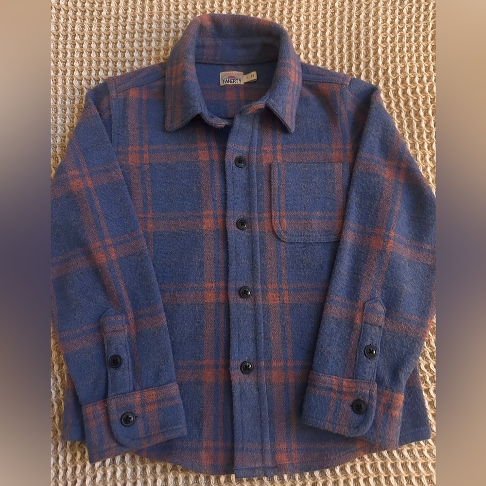 Kids Faherty Sweater Shirt EUC Size 4T